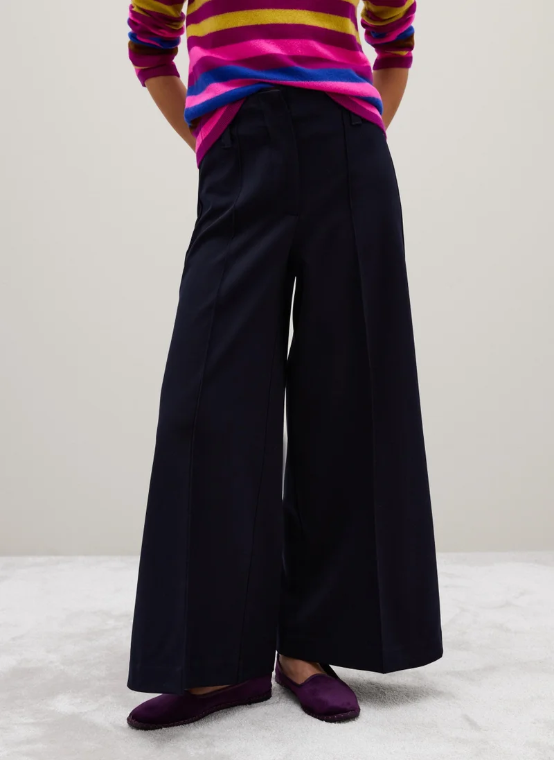 Ovs OVS Wide Leg Blue Trousers